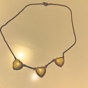 Ivory hearts vintage choker